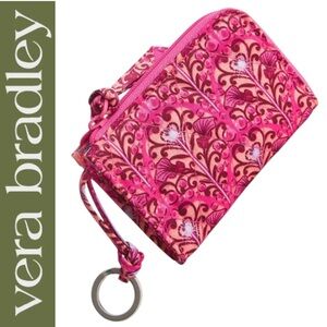Vera Bradley Wicked Zip Card Pouch in Bewitching Pink | NWT